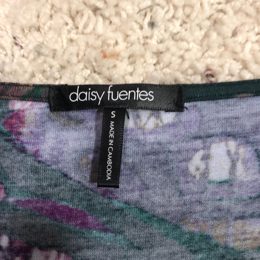 SZ S DAISY FUENTES SCOOP NECK Tunic Length - Picture 4 of 6